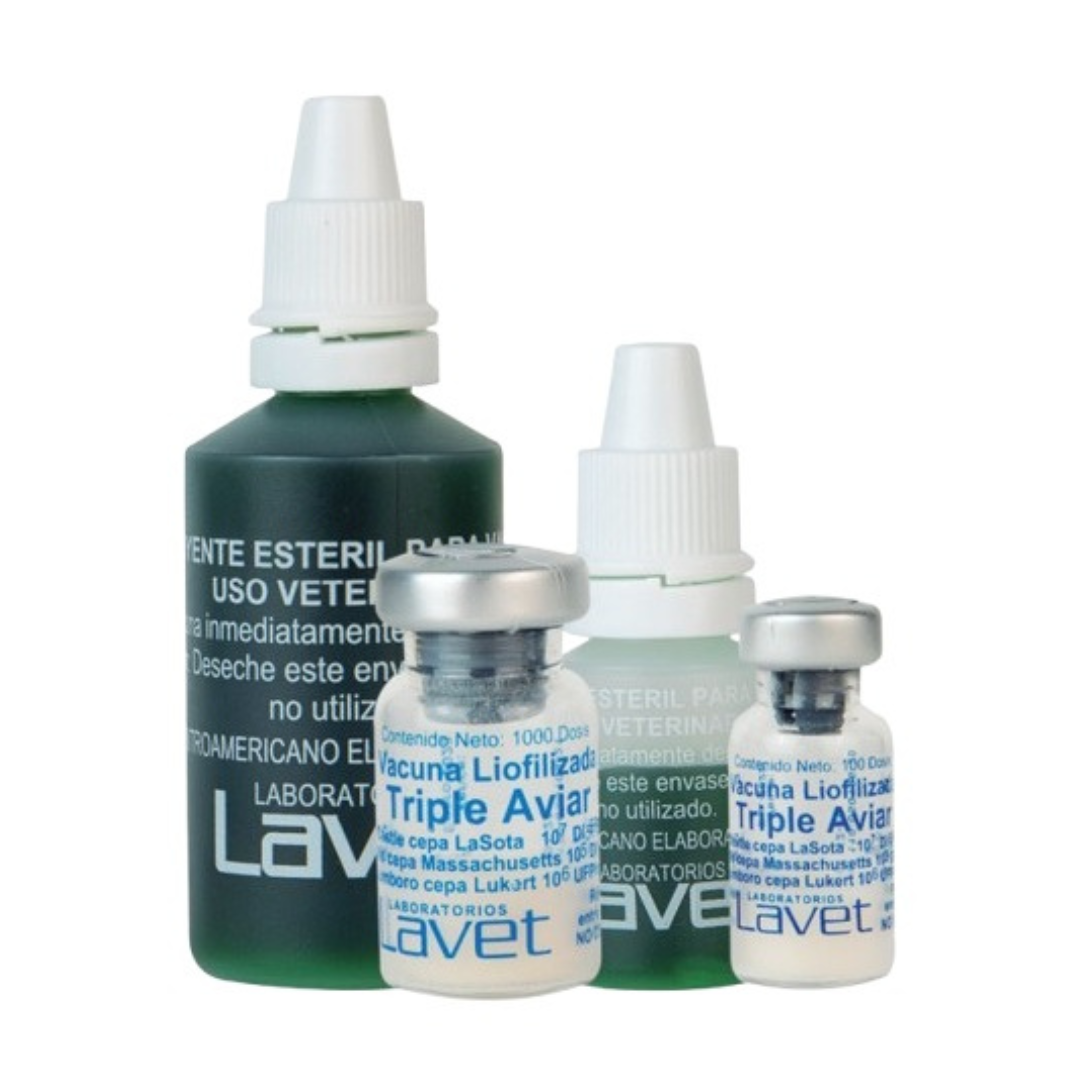 VACUNA TRIPLE AVIAR OCULAR LAVET